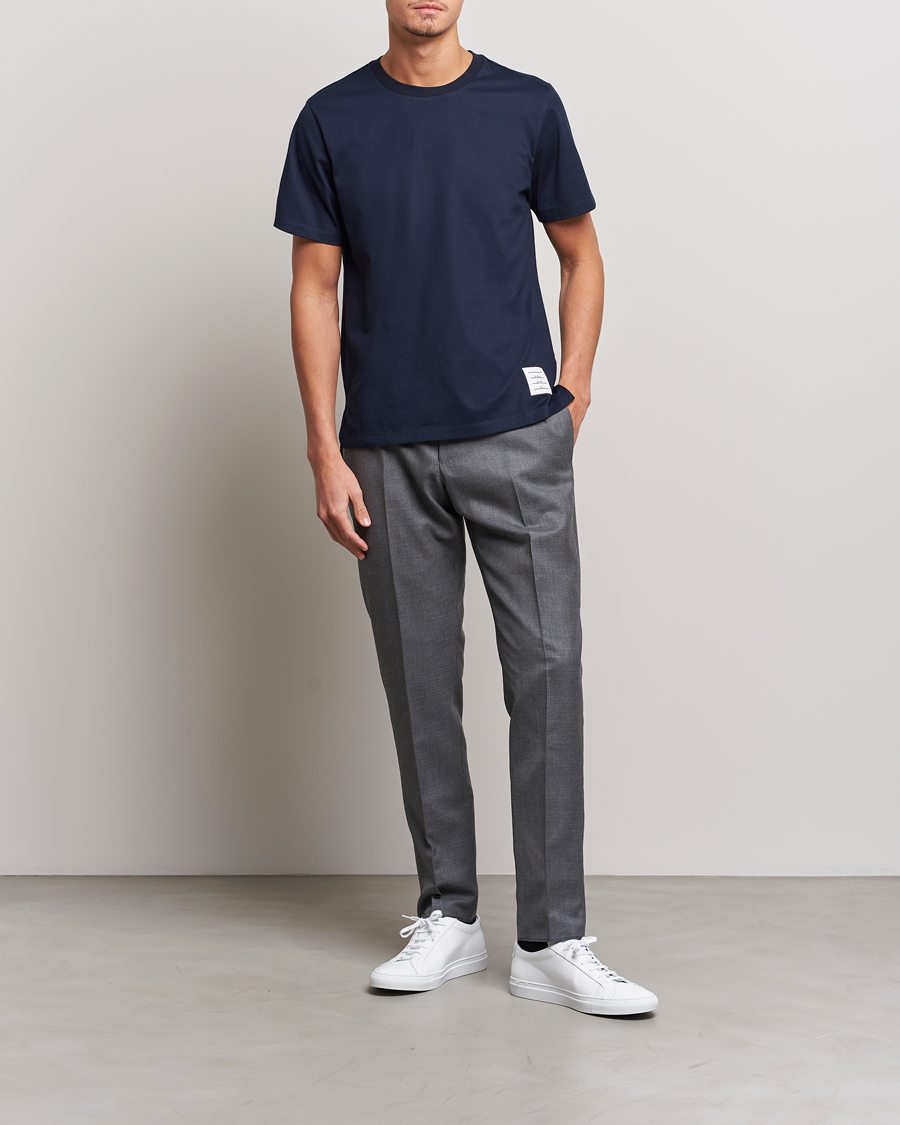 Uomini | T-shirt | Thom Browne | Relaxed Fit T-Shirt Navy