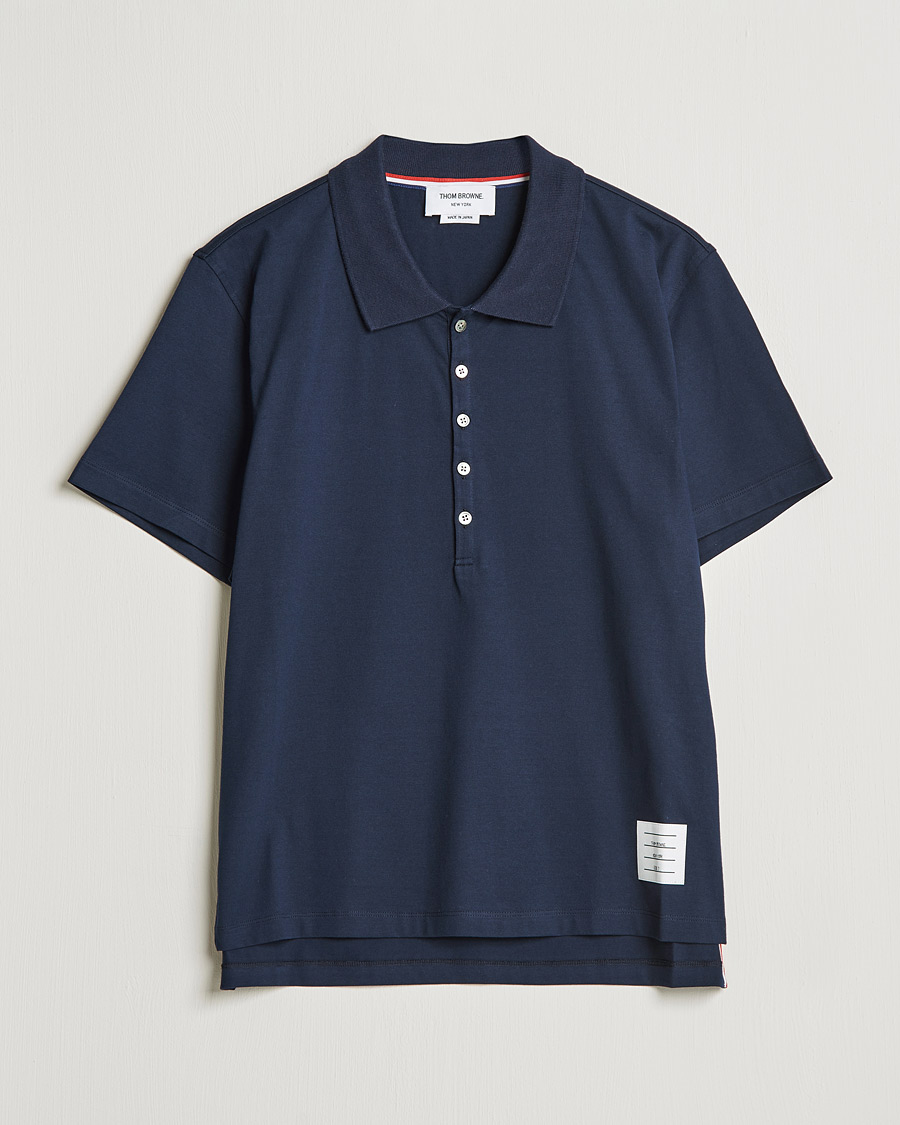 Uomini | Polo | Thom Browne | Relaxed Fit Polo Navy