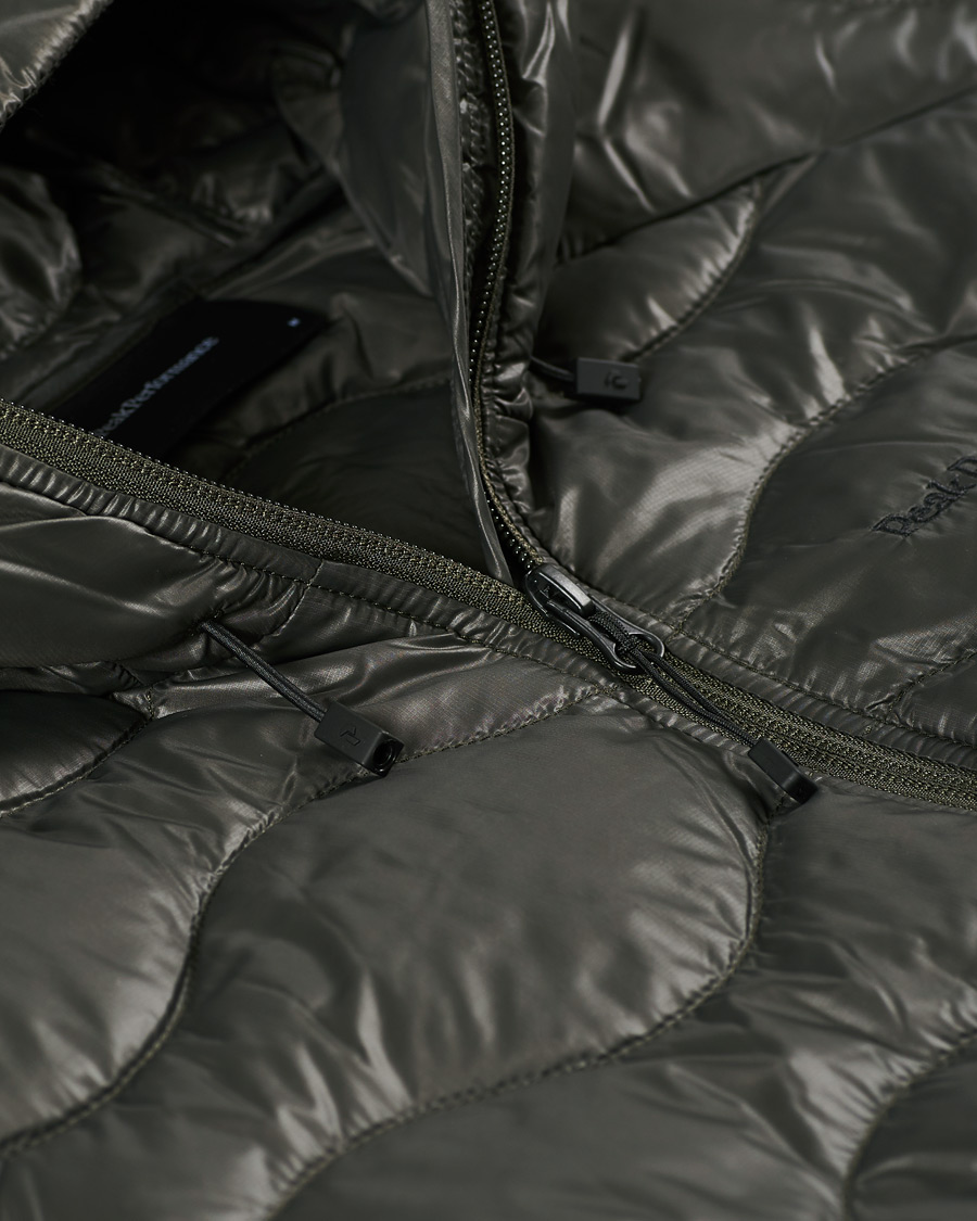 Uomini | Giacche | Peak Performance | Helium Hooded Jacket Black Olive