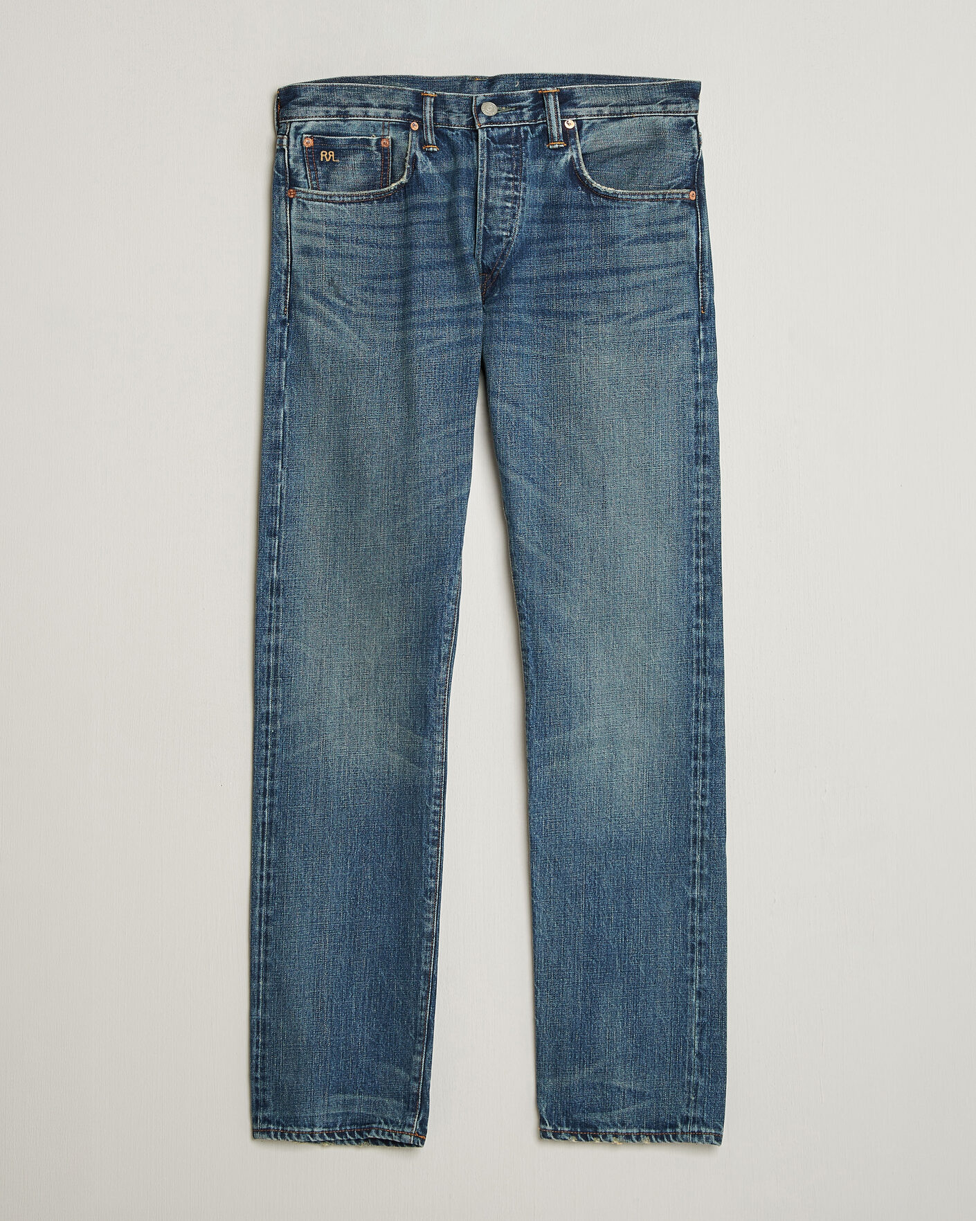 Uomini | Pantaloni | RRL | Slim Fit Selvedge Denim Hillsview Wash