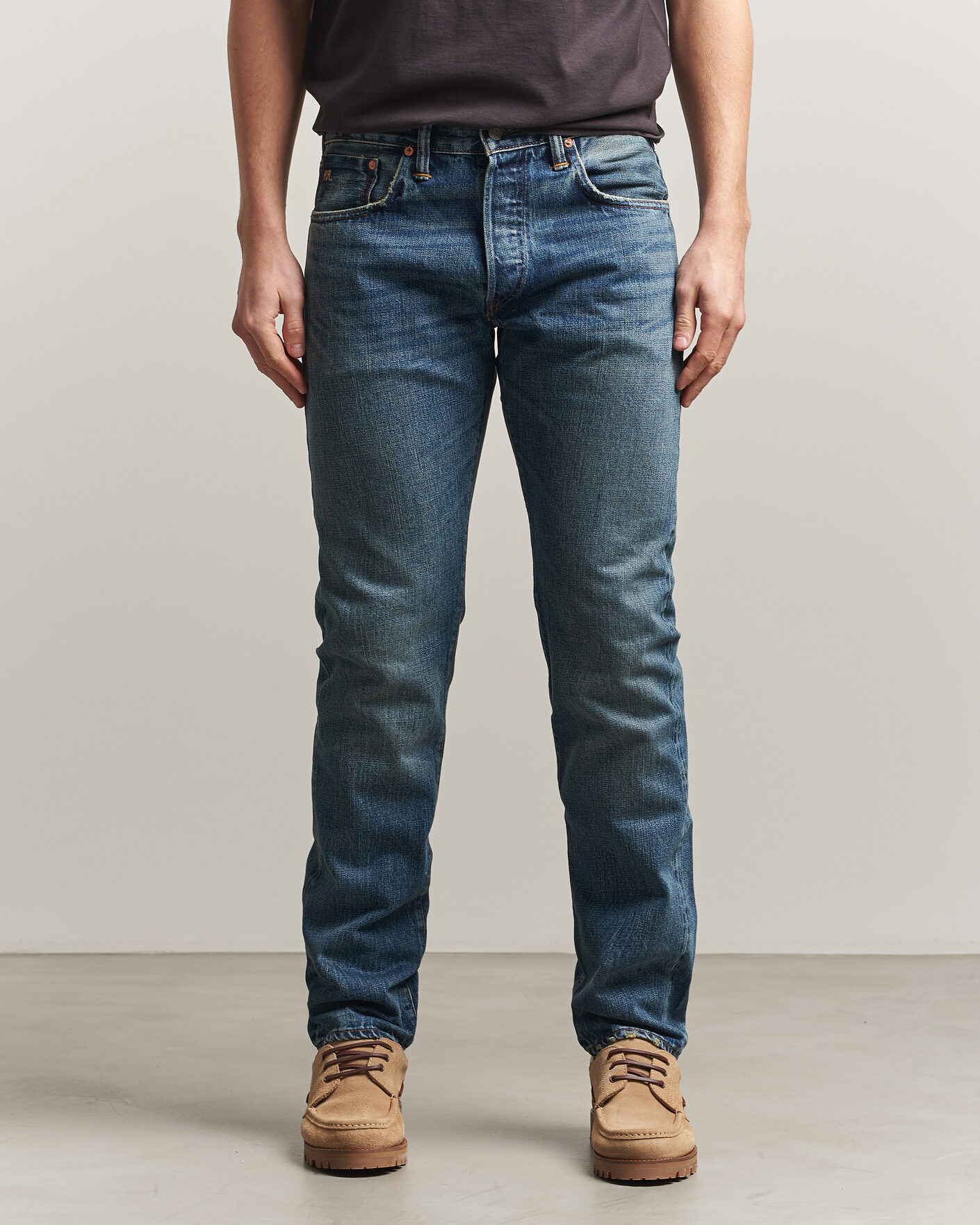 Uomini | Jeans | RRL | Slim Fit Selvedge Denim Hillsview Wash