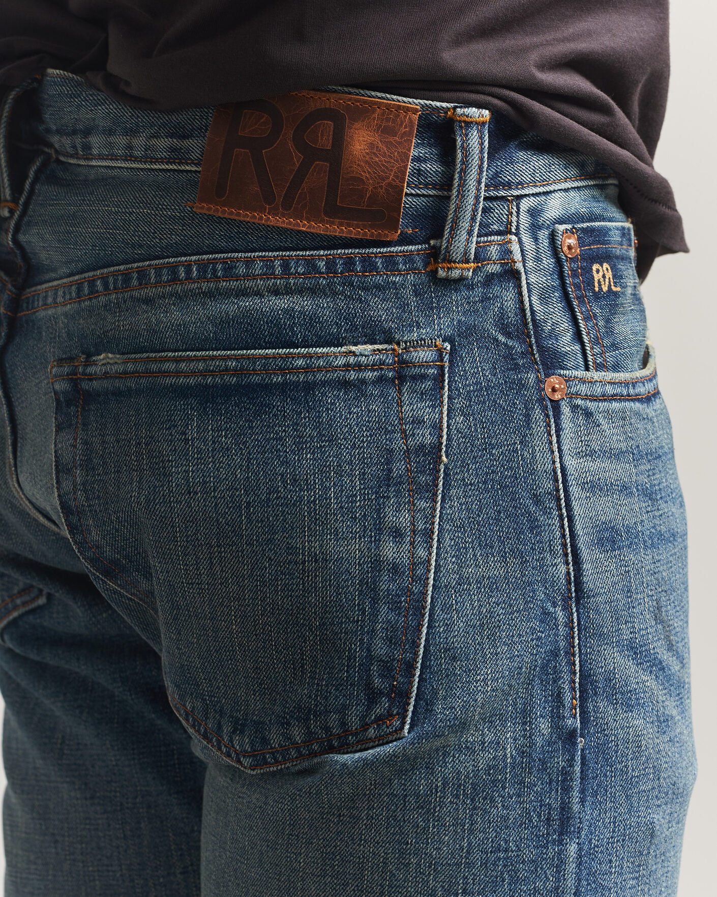 Uomini | Pantaloni | RRL | Slim Fit Selvedge Denim Hillsview Wash