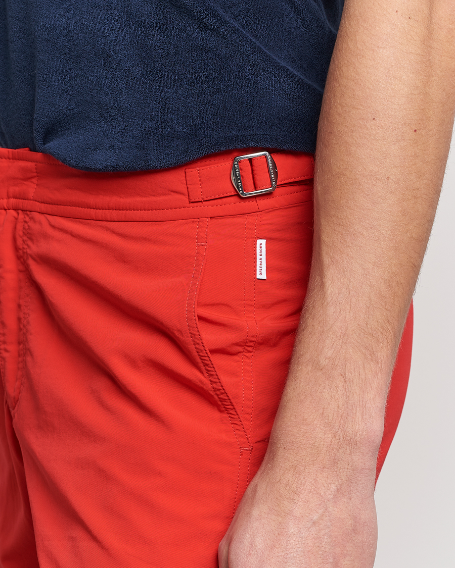 Uomini | Costumi da bagno | Orlebar Brown | Bulldog II Medium Length Swim Shorts Rescue Red