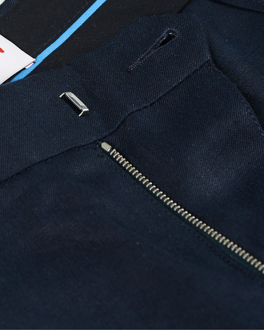 Uomini | Pantaloni | Orlebar Brown | Griffon Linen Trousers Navy
