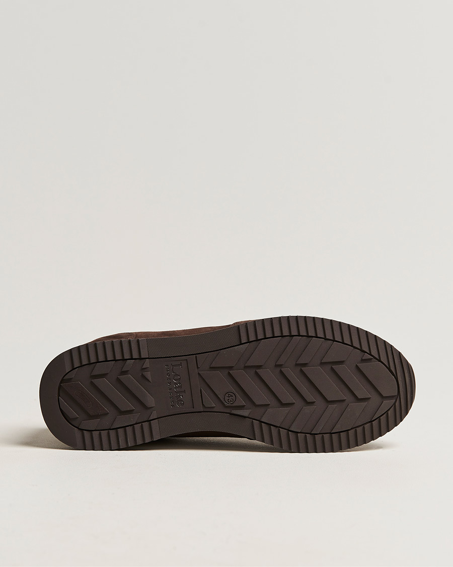 Uomini | Sneakers | Loake Shoemakers | Bannister Running Sneaker Dark Brown Suede