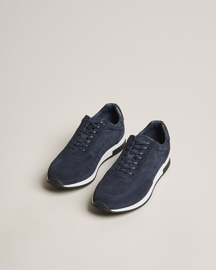 Uomini | Sneakers | Loake Shoemakers | Bannister Running Sneaker Navy Suede
