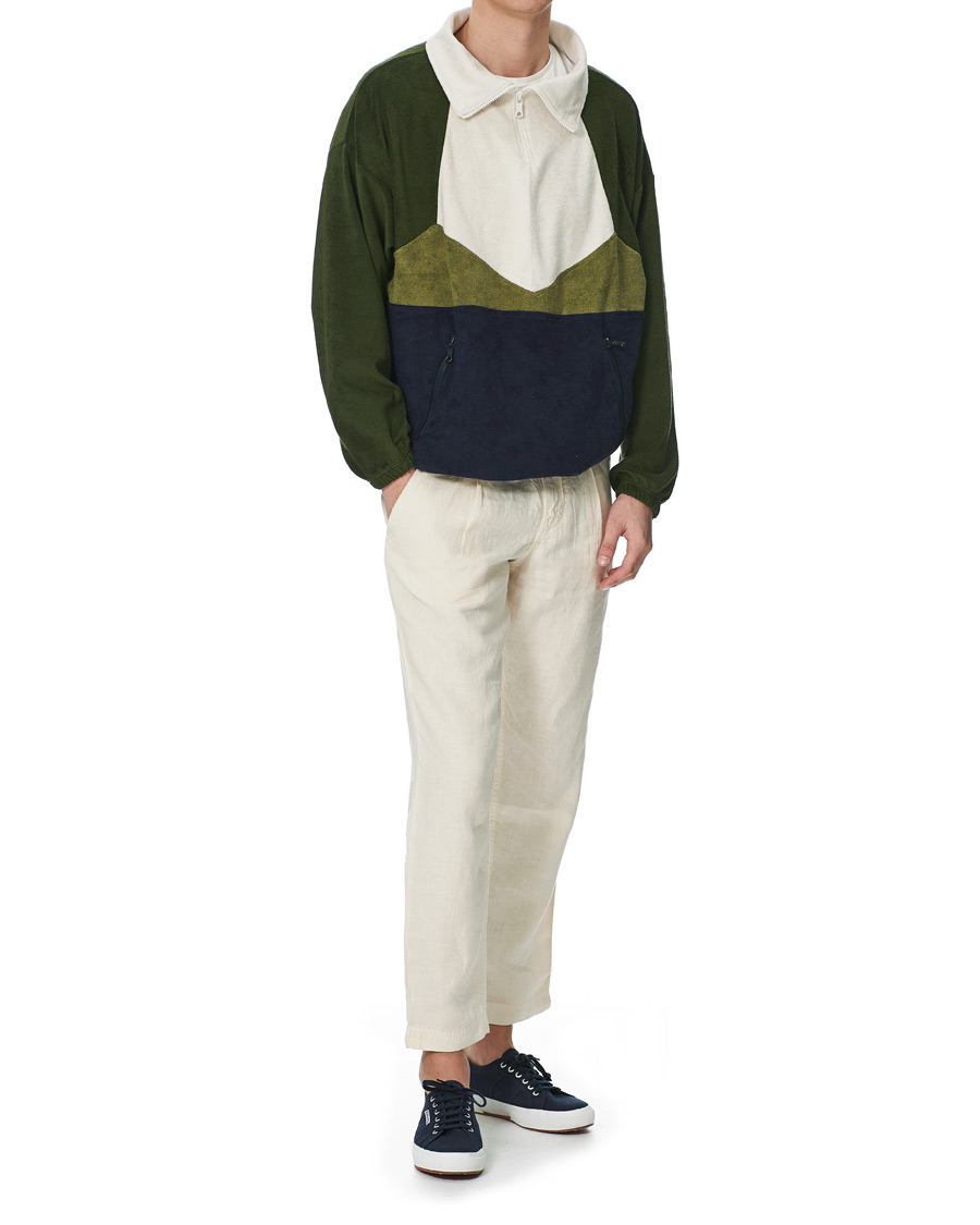 Uomini | Maglieria | Howlin' | Long Sleeve Terry Zip Sweat Dark Green