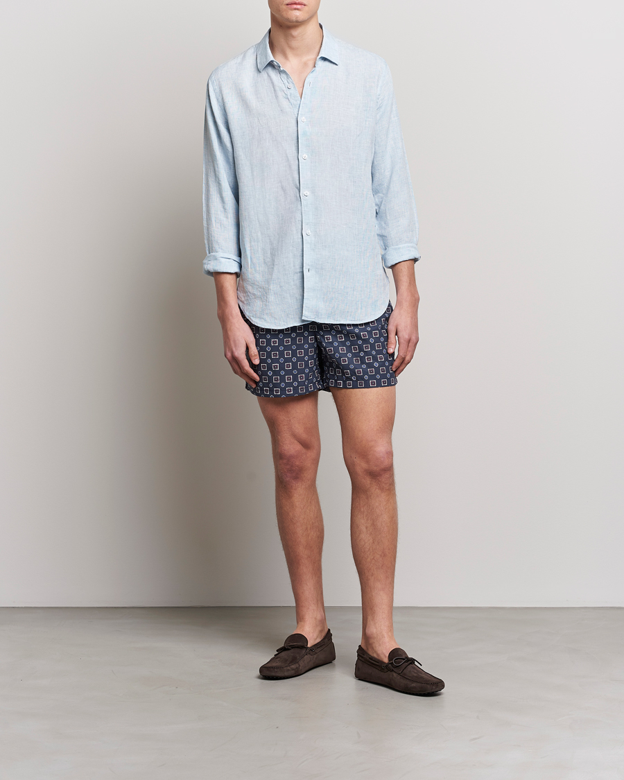 Uomini | Costumi da bagno | Ripa Ripa | Scirocco Printed Swimshorts Blue
