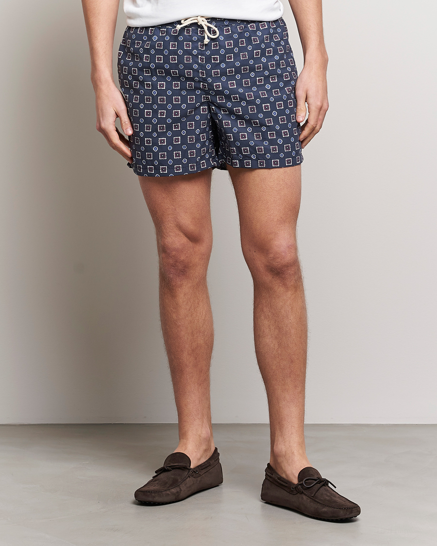 Uomini | Costumi da bagno | Ripa Ripa | Scirocco Printed Swimshorts Blue