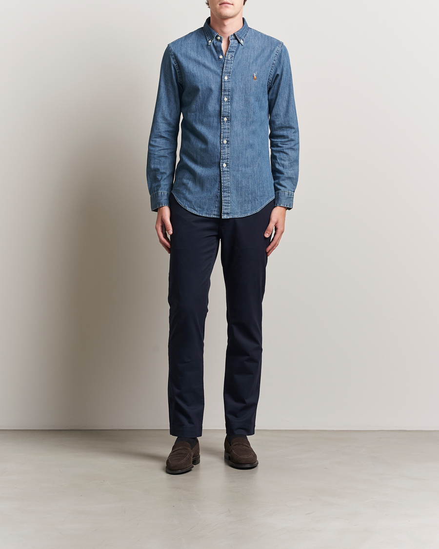 Uomini | Pantaloni | Polo Ralph Lauren | Slim Fit Stretch Chinos Aviator Navy