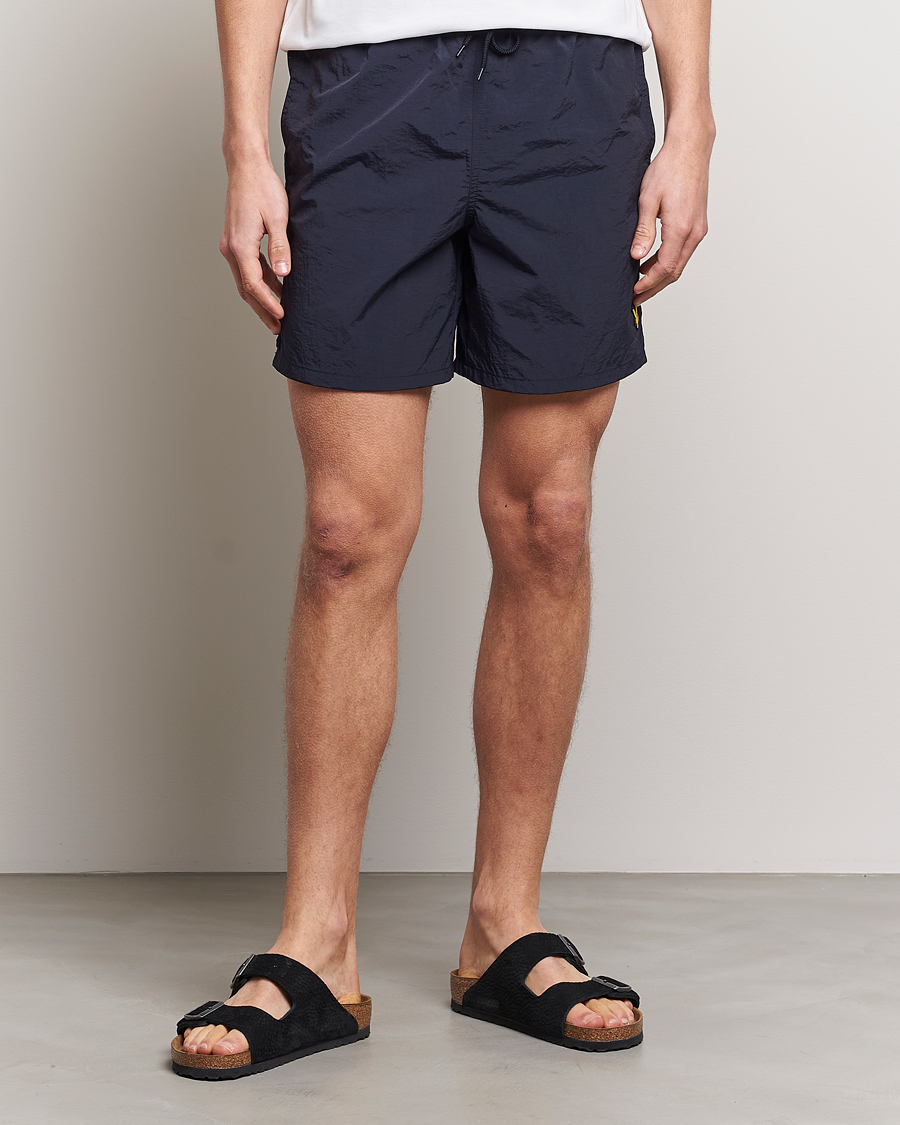 Uomini | Costumi da bagno | Lyle & Scott | Plain Swimshorts Dark Navy