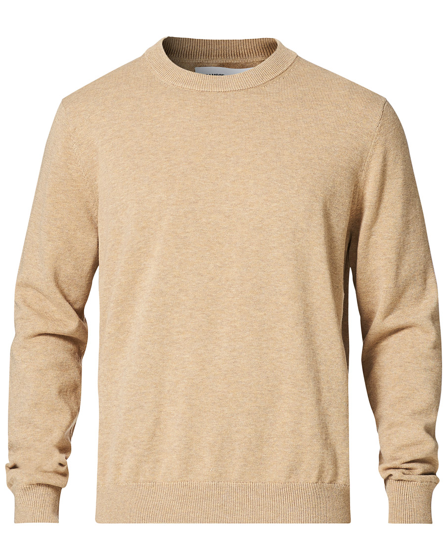 Uomini | Maglieria | Samsøe Samsøe | Samsøe & Samsøe Thijs Cotton/Cashmere Crew Neck Humus