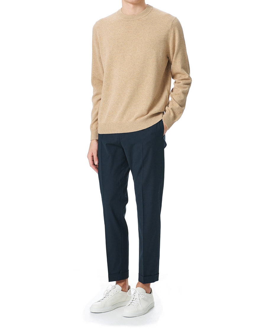 Uomini | Maglieria | Samsøe Samsøe | Samsøe & Samsøe Thijs Cotton/Cashmere Crew Neck Humus