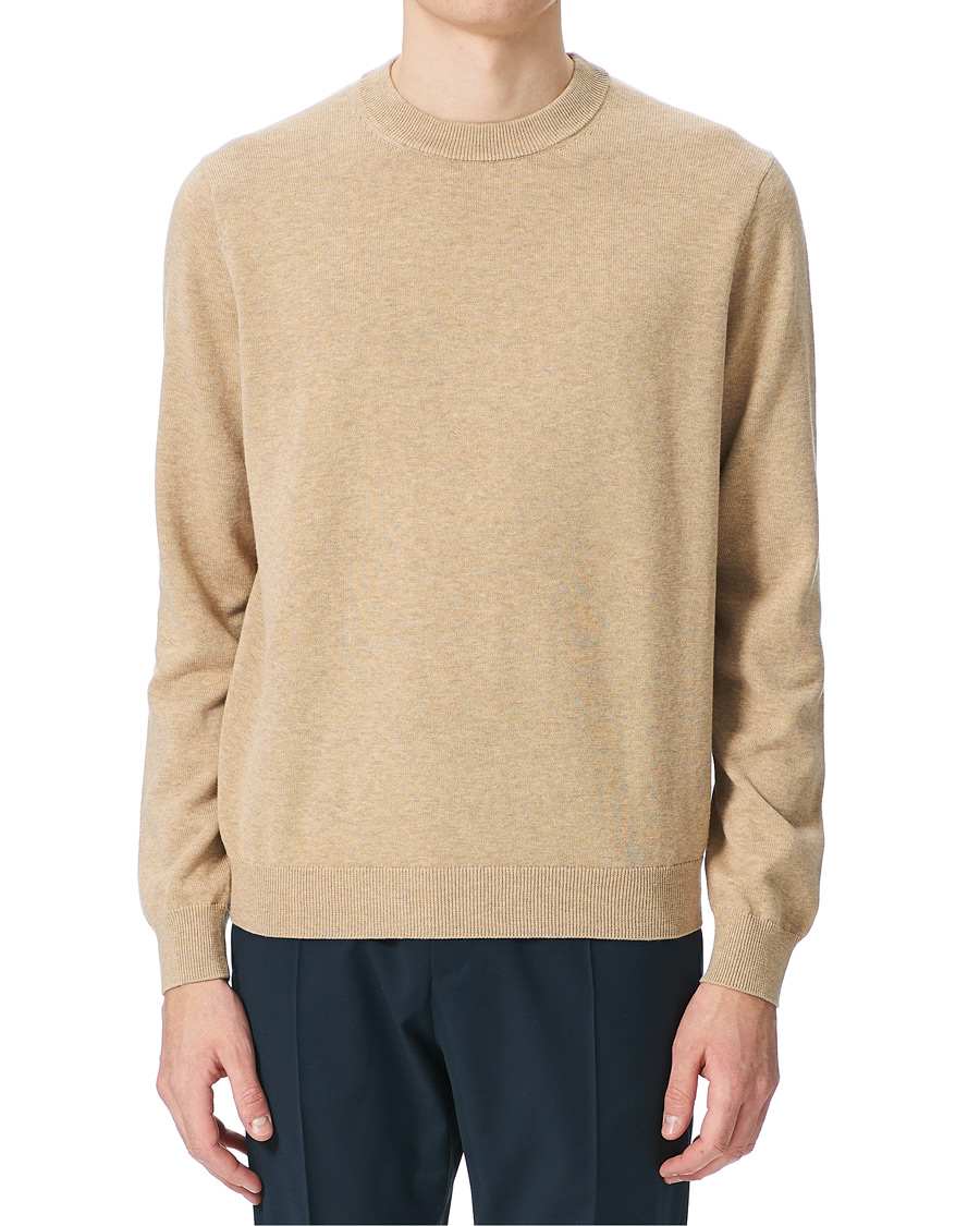 Uomini | Maglieria | Samsøe Samsøe | Samsøe & Samsøe Thijs Cotton/Cashmere Crew Neck Humus