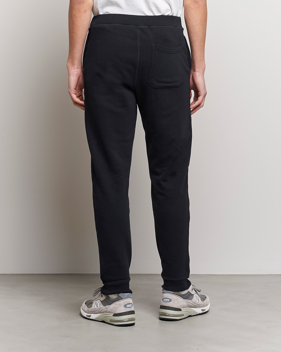 Uomini | Pantaloni | Sunspel | Cotton Loopback Track Pants Black