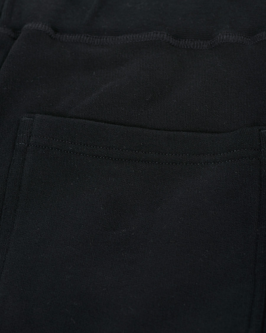 Uomini | Pantaloni | Sunspel | Cotton Loopback Track Pants Black