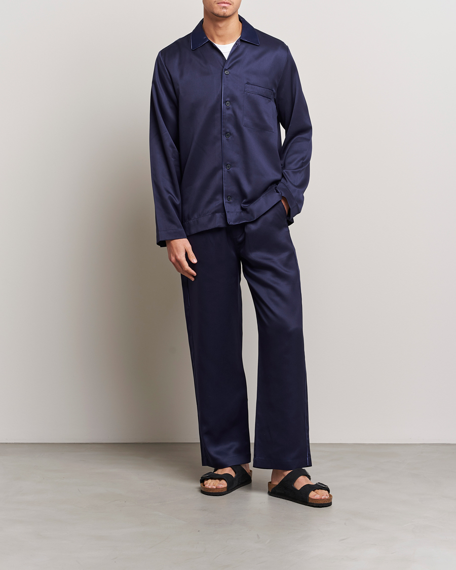 Uomini | Accappatoi & Pigiami | CDLP | Home Suit Long Sleeve Top Navy Blue