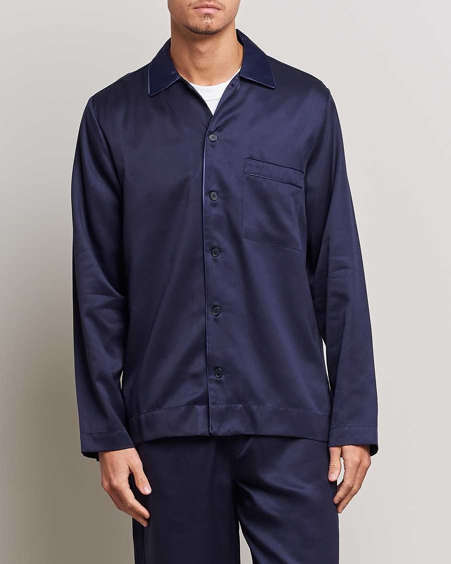 Uomini | Accappatoi & Pigiami | CDLP | Home Suit Long Sleeve Top Navy Blue