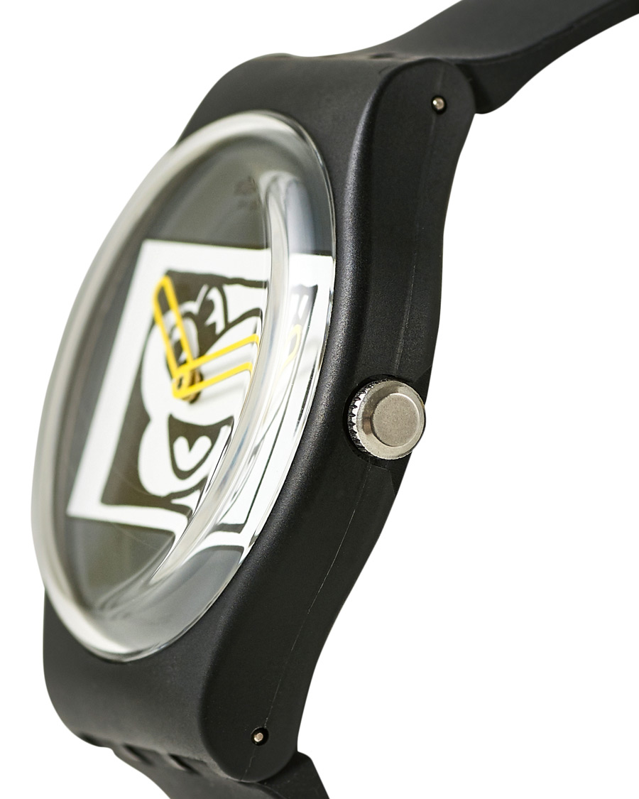 Uomini | Swatch Swatch x Keith Haring Mickey Blanc sur Noir | Swatch | x Keith Haring Mickey Blanc sur Noir