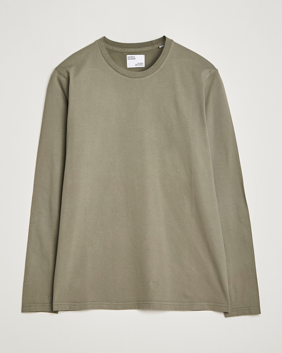 Uomini | T-shirt | Colorful Standard | Classic Organic Long Sleeve T-shirt Dusty Olive