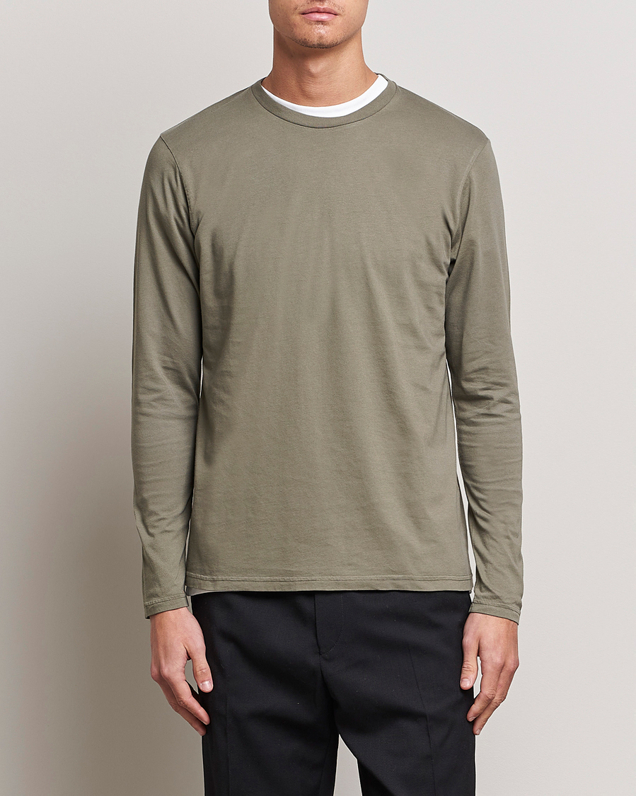 Uomini | T-shirt | Colorful Standard | Classic Organic Long Sleeve T-shirt Dusty Olive