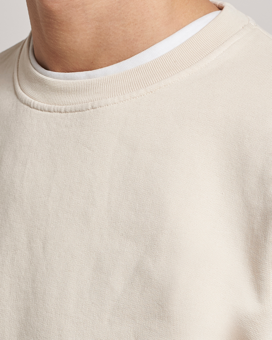 Uomini | Maglieria | Colorful Standard | Classic Organic Crew Neck Sweat Ivory White