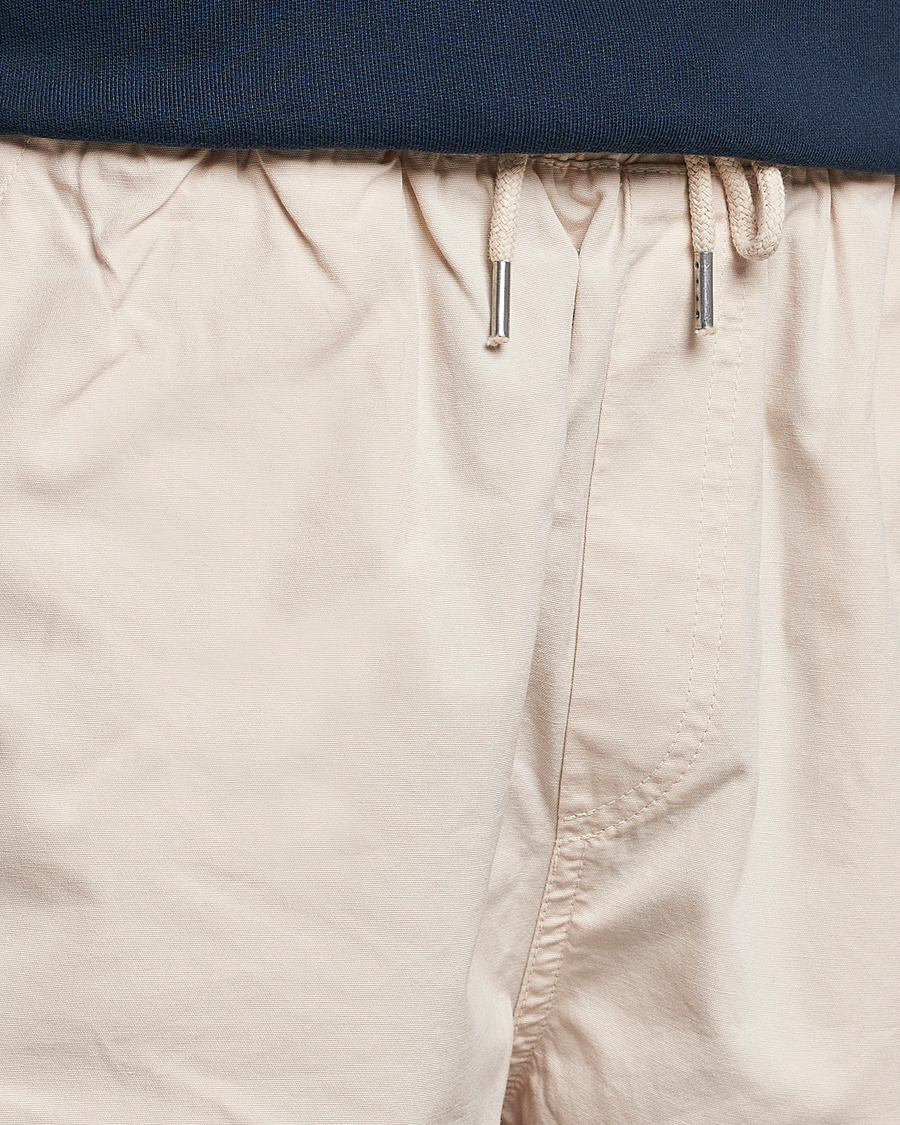 Uomini | Pantaloncini | Colorful Standard | Classic Organic Twill Drawstring Shorts Ivory White