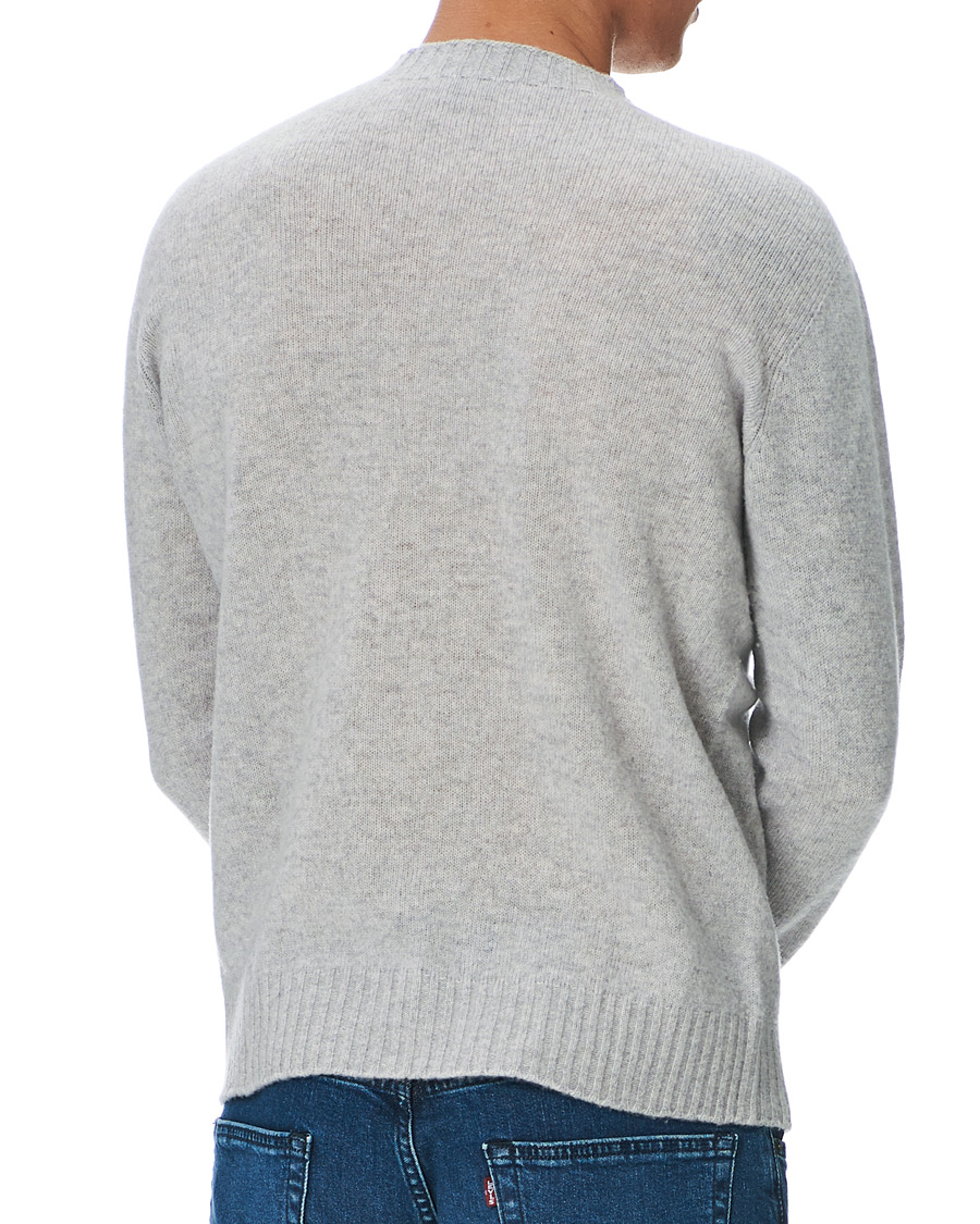 Uomini | Maglieria | Altea | Wool/Cashmere Crew Neck Sweater Light Grey