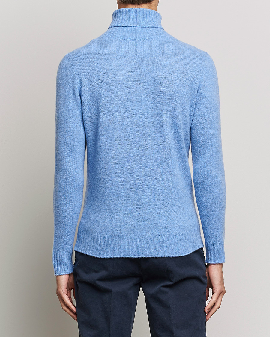 Uomini | Maglieria | Altea | Wool/Cashmere Turtleneck Sweater Light Blue