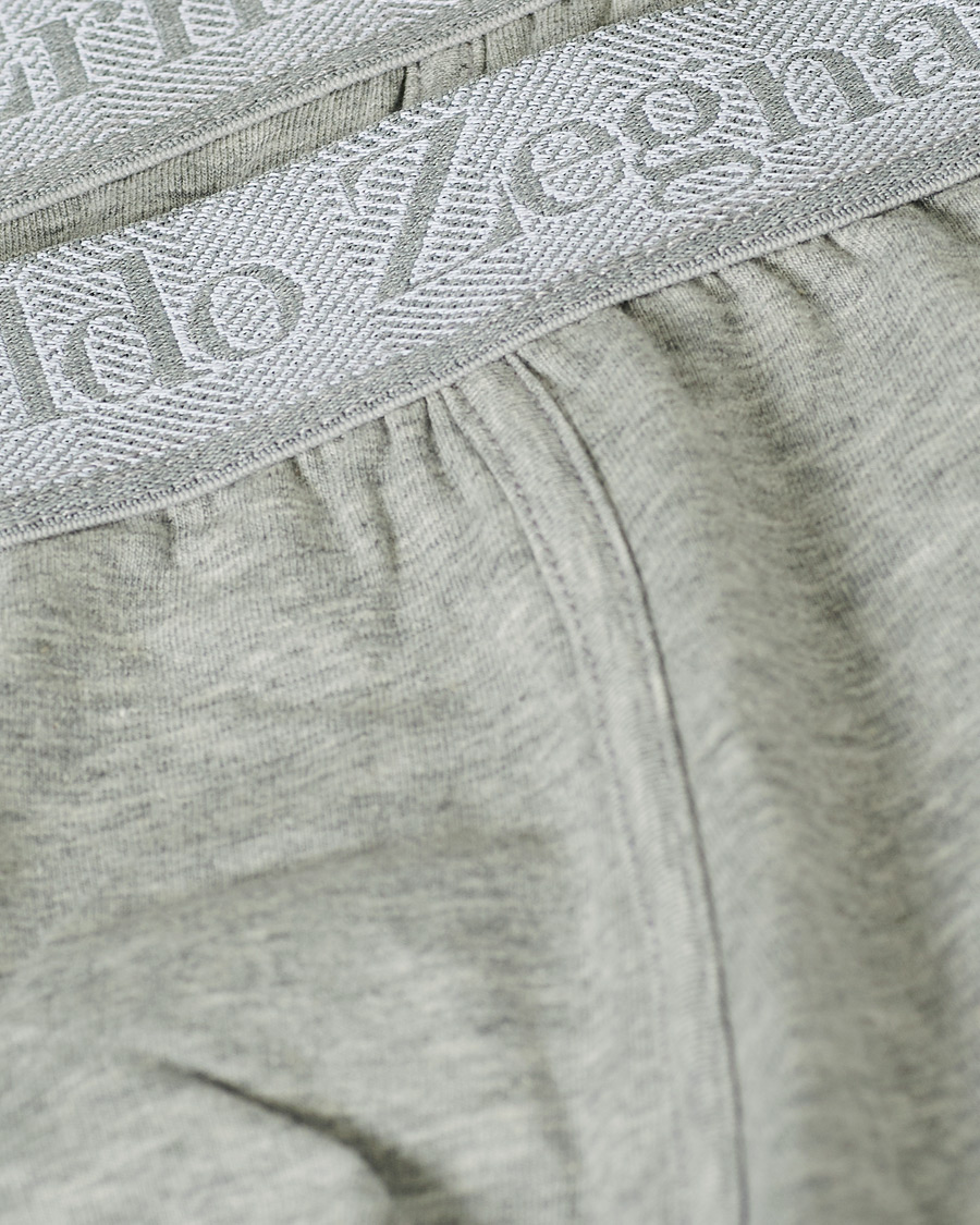 Uomini | Biancheria intima | Zegna | Cotton Stretch Boxer Bi-Pack Grey Heather