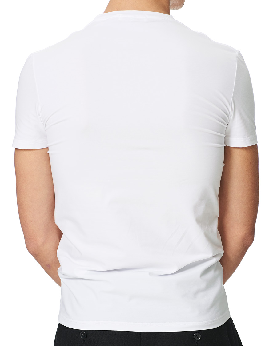 Uomini | T-shirt | Zegna | Cotton Stretch Crew Neck T-Shirt White