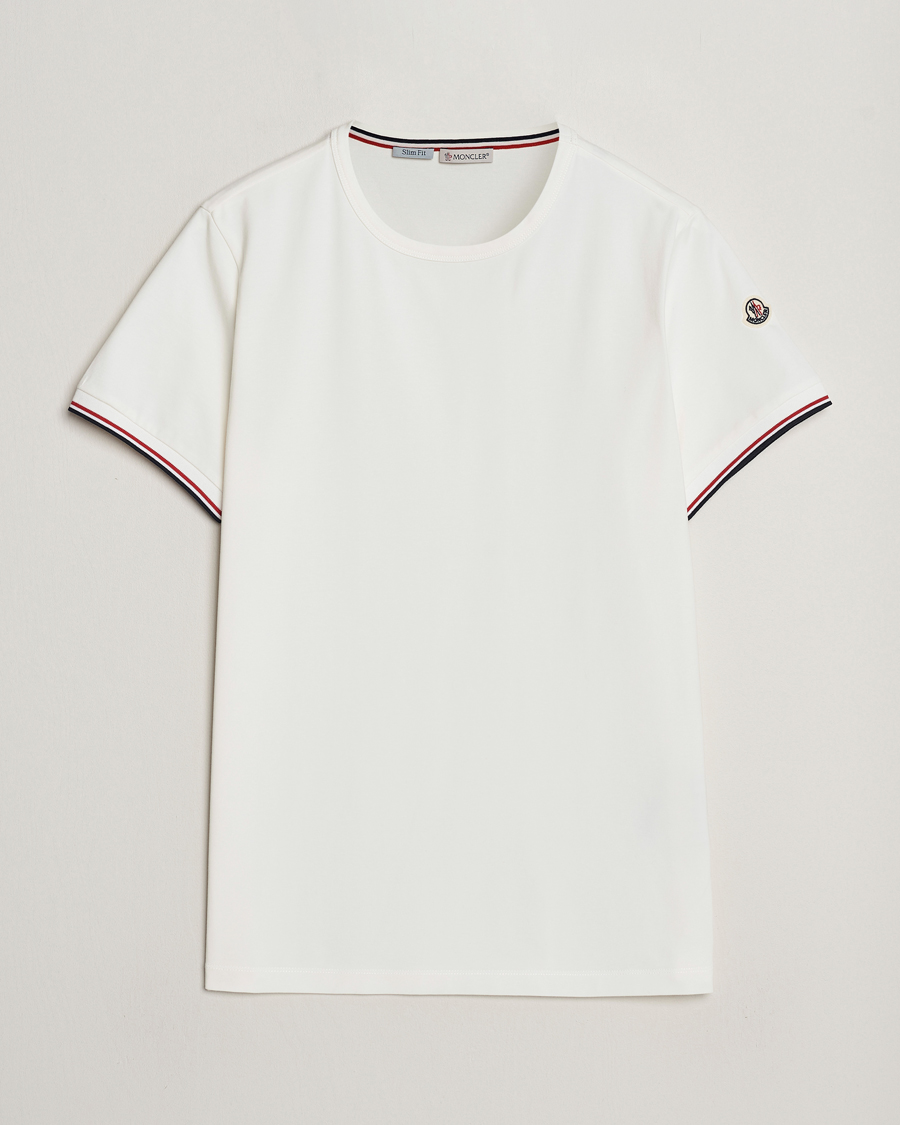 Uomini | T-shirt | Moncler | Shoulder Logo T-Shirt Off White