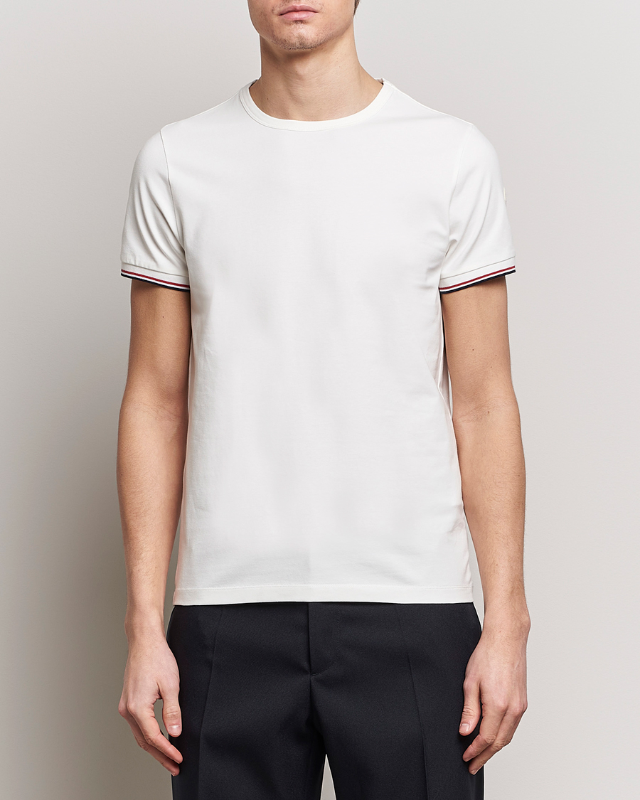 Uomini | T-shirt | Moncler | Shoulder Logo T-Shirt Off White