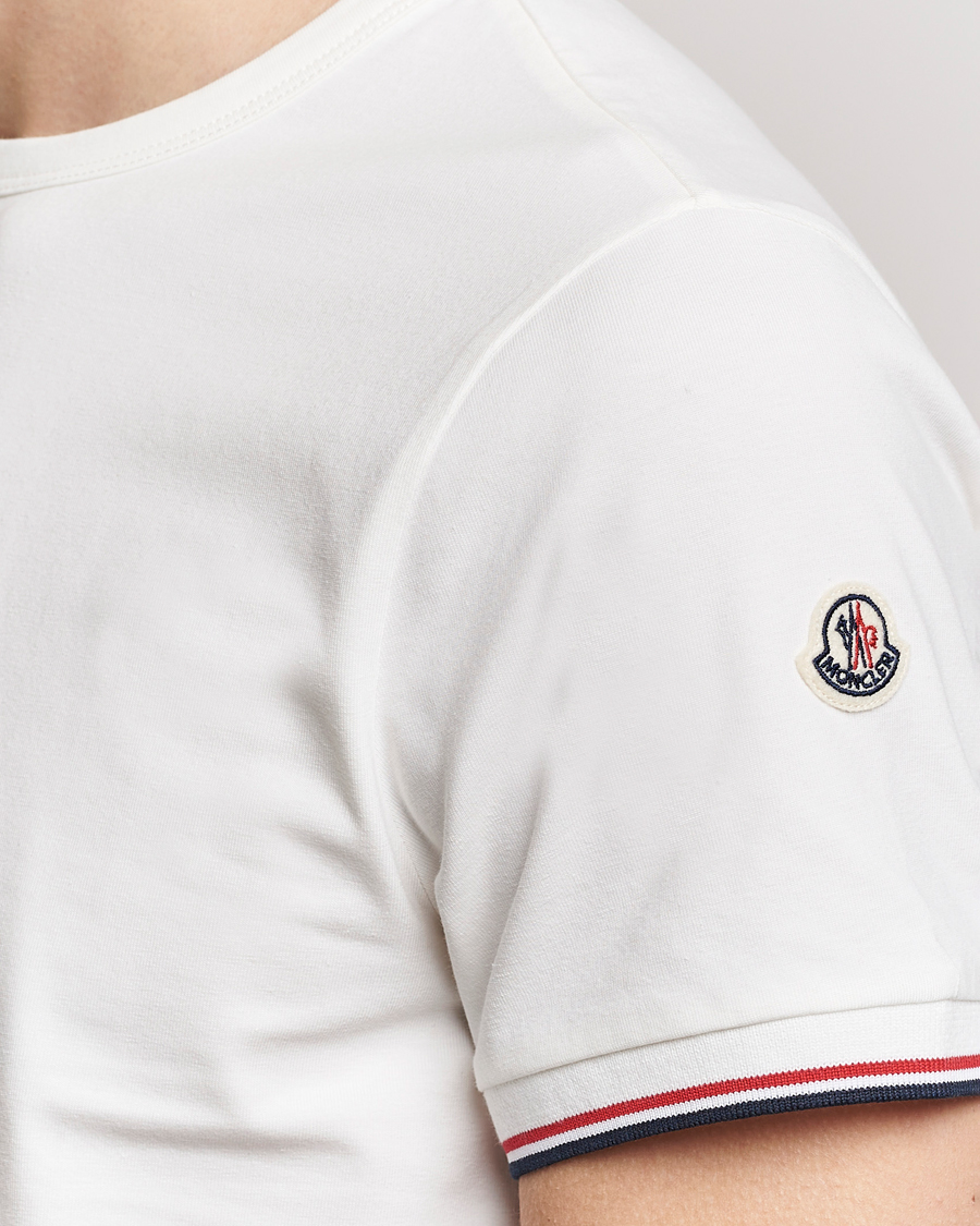 Uomini | T-shirt | Moncler | Shoulder Logo T-Shirt Off White