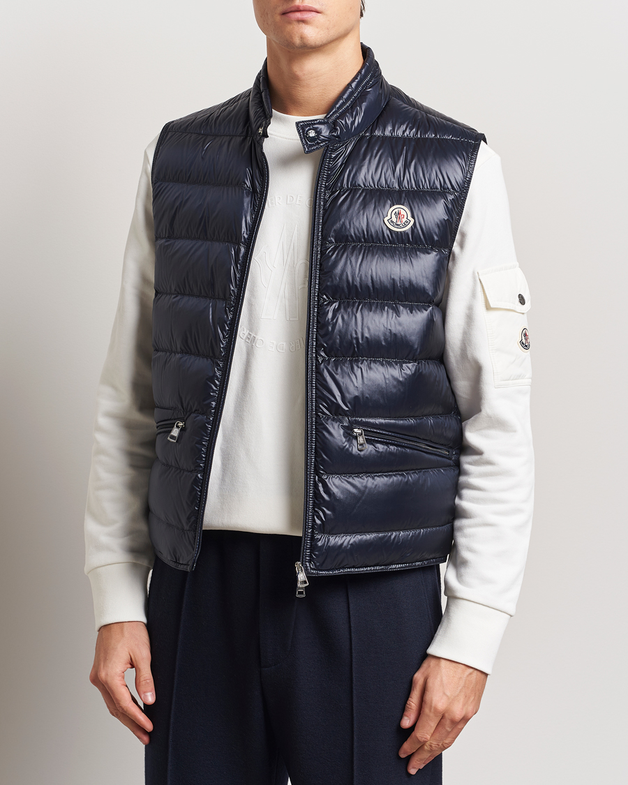 Uomini | Gilet | Moncler | Gui Vest Navy