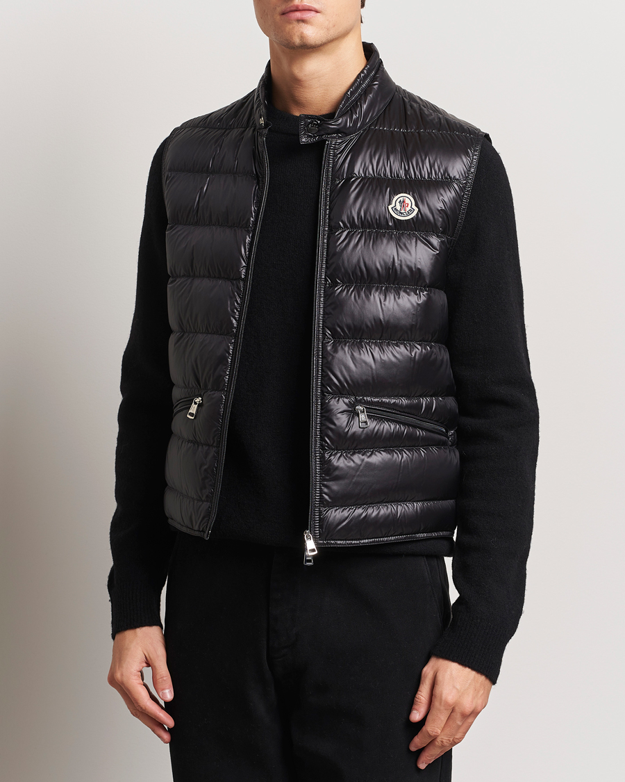 Uomini | Gilet | Moncler | Gui Down Vest Black