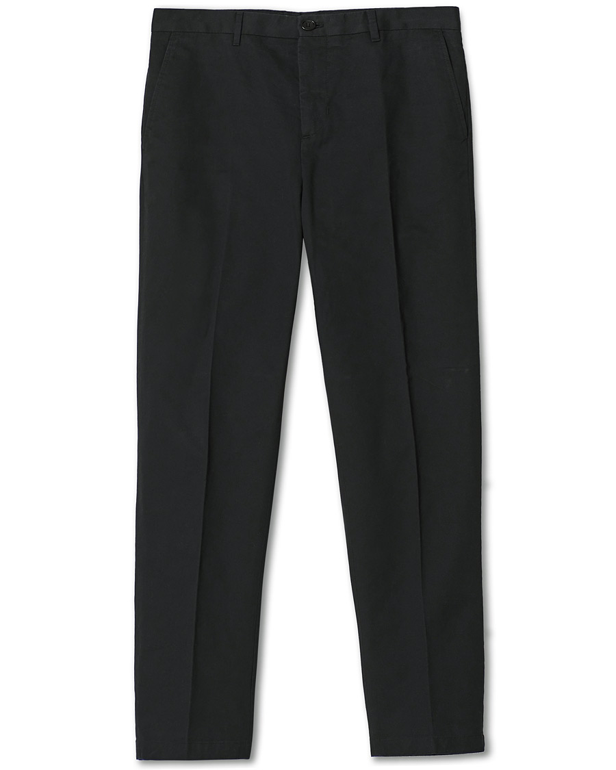 Uomini | Pantaloni | Filippa K | William Cotton Trousers Black