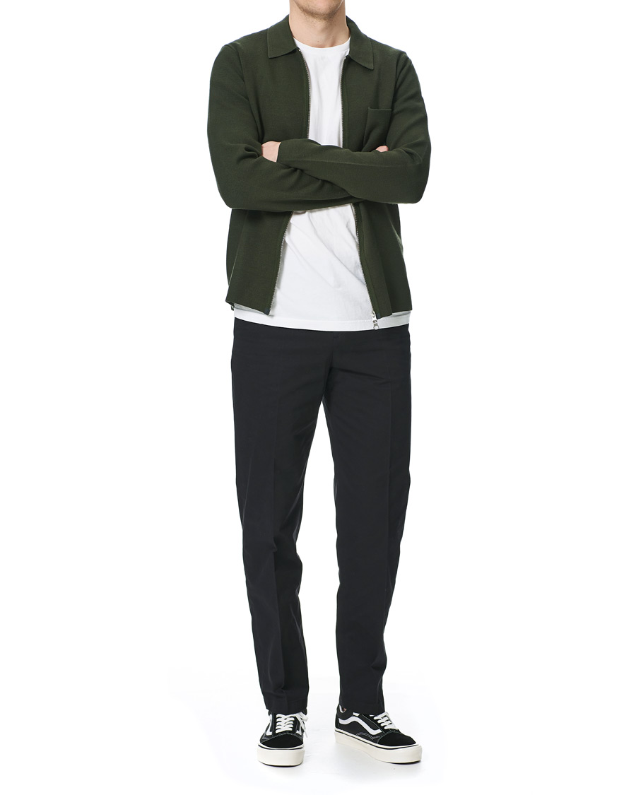 Uomini | Pantaloni | Filippa K | William Cotton Trousers Black