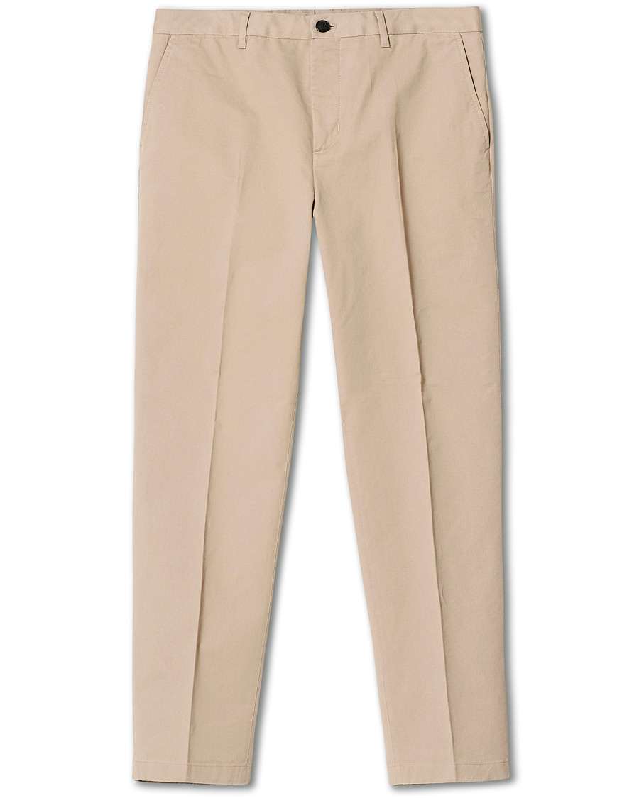 Uomini | Pantaloni | Filippa K | William Cotton Trousers  Desert Taupe