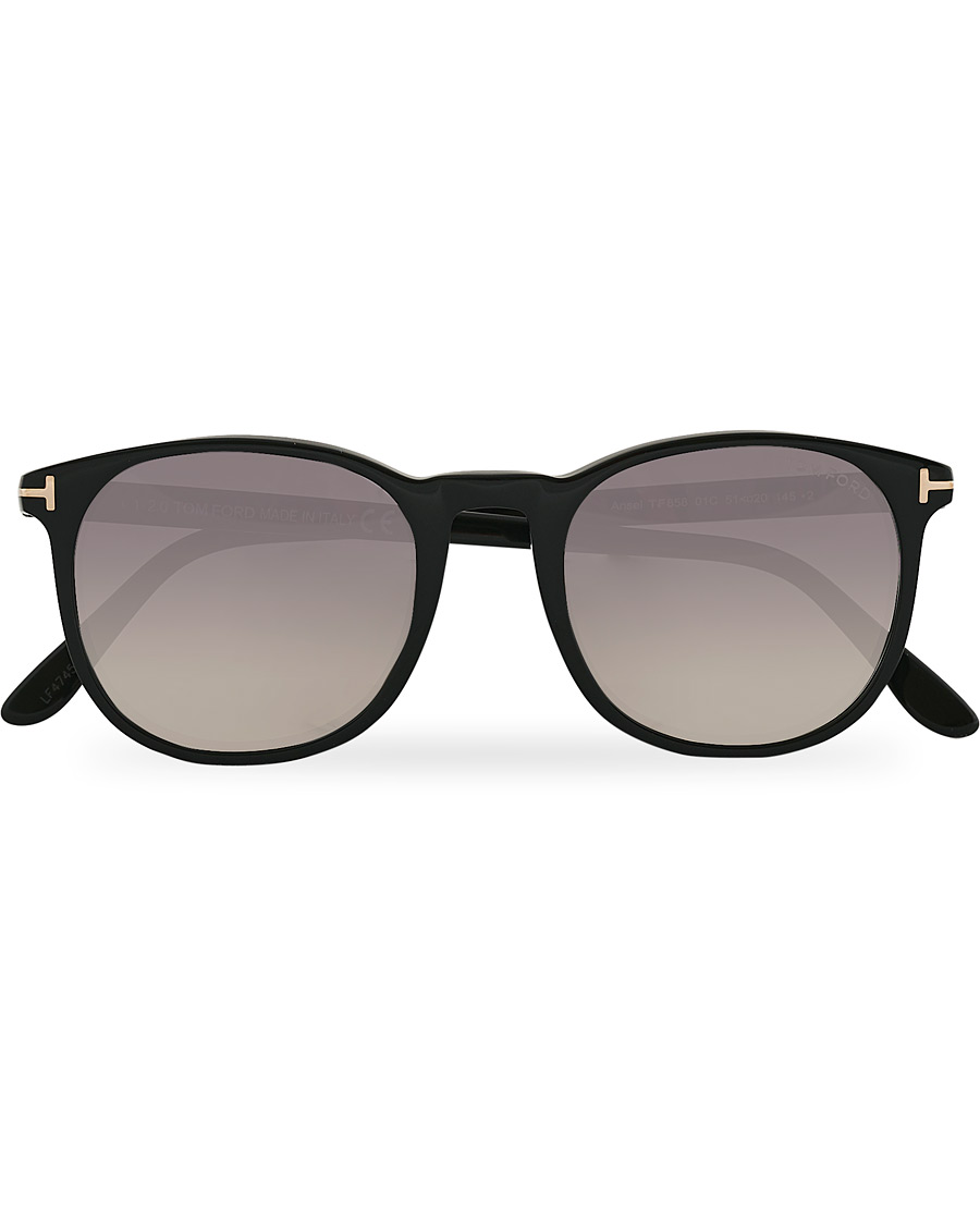 Uomini | Tom Ford Ansel Sunglasses Shiny Black/Smoke Mirror | Tom Ford | Ansel Sunglasses Shiny Black/Smoke Mirror