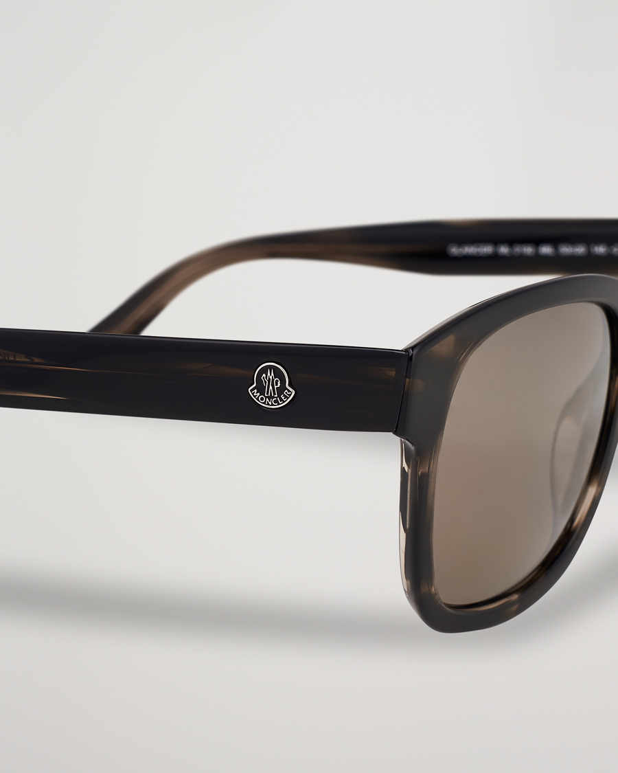 Uomini | Moncler Lunettes ML0192 Sunglasses Shiny Dark Brown/Roviex Mirror | Moncler Lunettes | ML0192 Sunglasses Shiny Dark Brown/Roviex Mirror