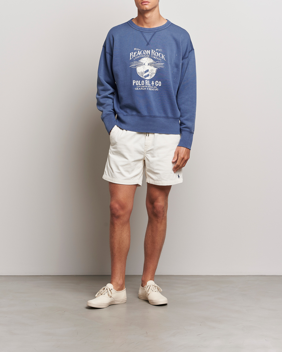Uomini | Pantaloncini | Polo Ralph Lauren | Prepster Corduroy Drawstring Shorts Warm White