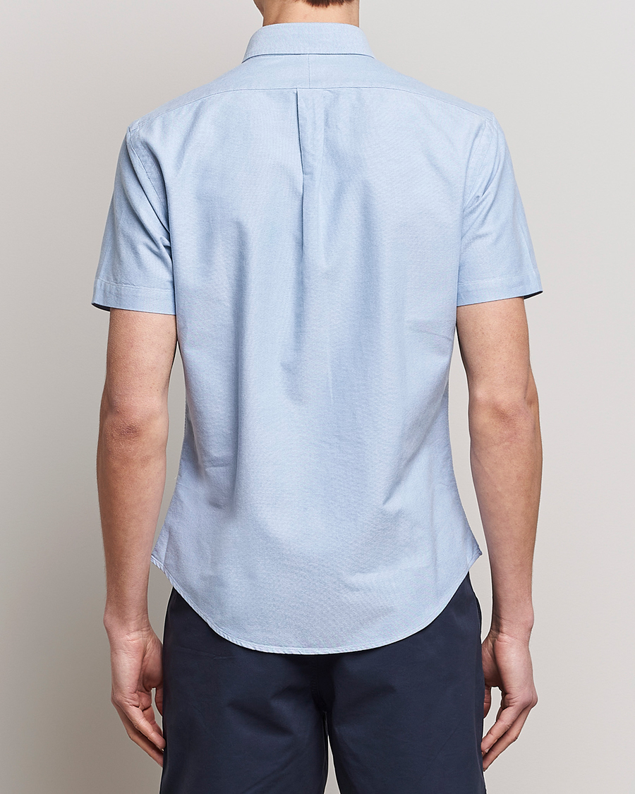Uomini | Camicie | Polo Ralph Lauren | Slim Fit Oxford Short Sleeve Shirt Blue