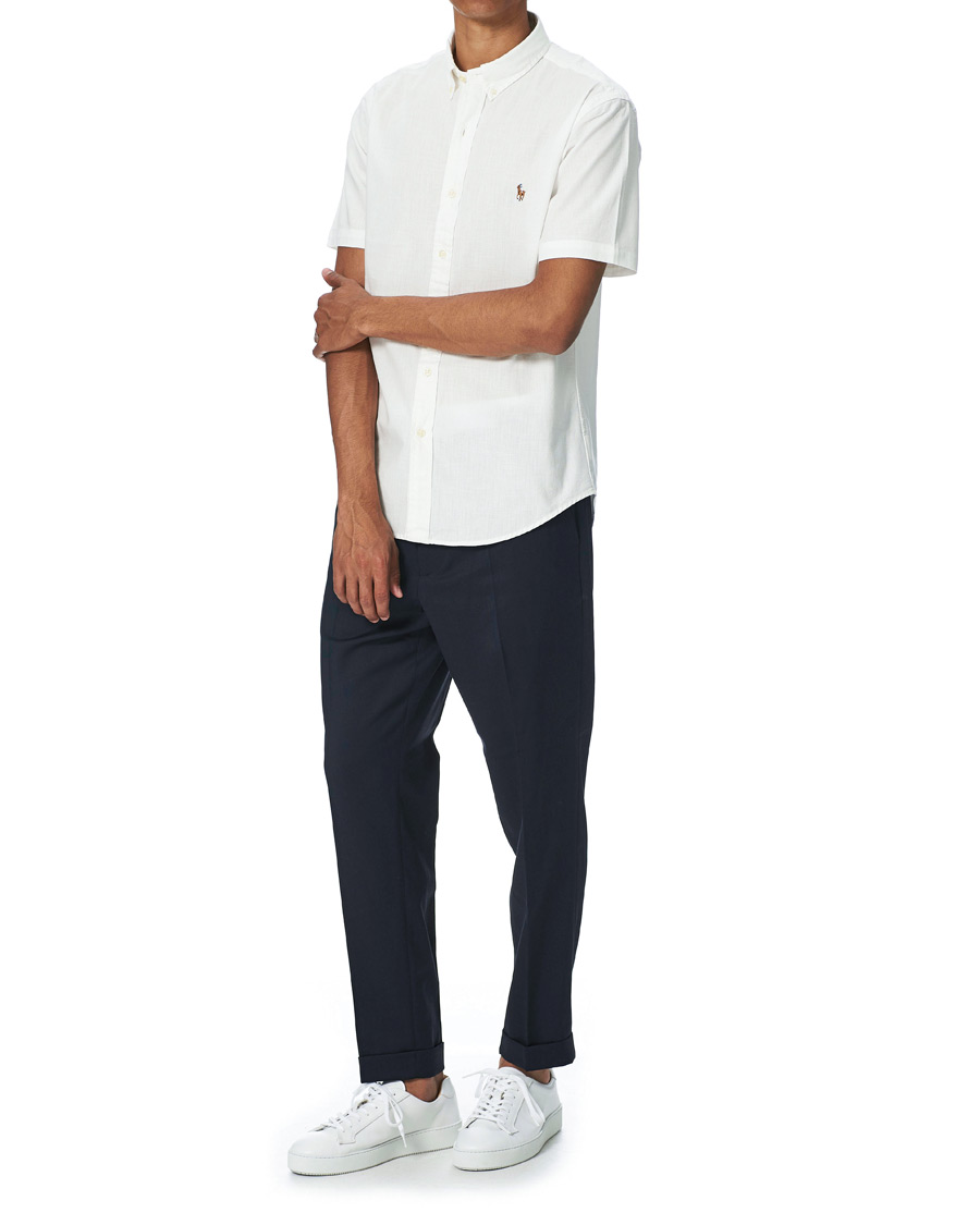 Uomini | Camicie | Polo Ralph Lauren | Slim Fit Short Sleeve Button Down Shirt White
