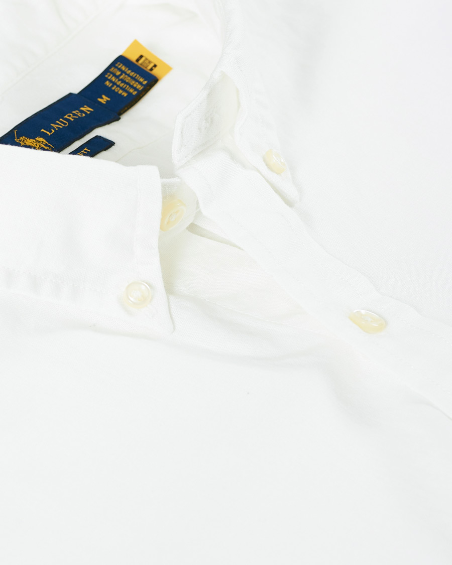 Uomini | Camicie | Polo Ralph Lauren | Slim Fit Short Sleeve Button Down Shirt White