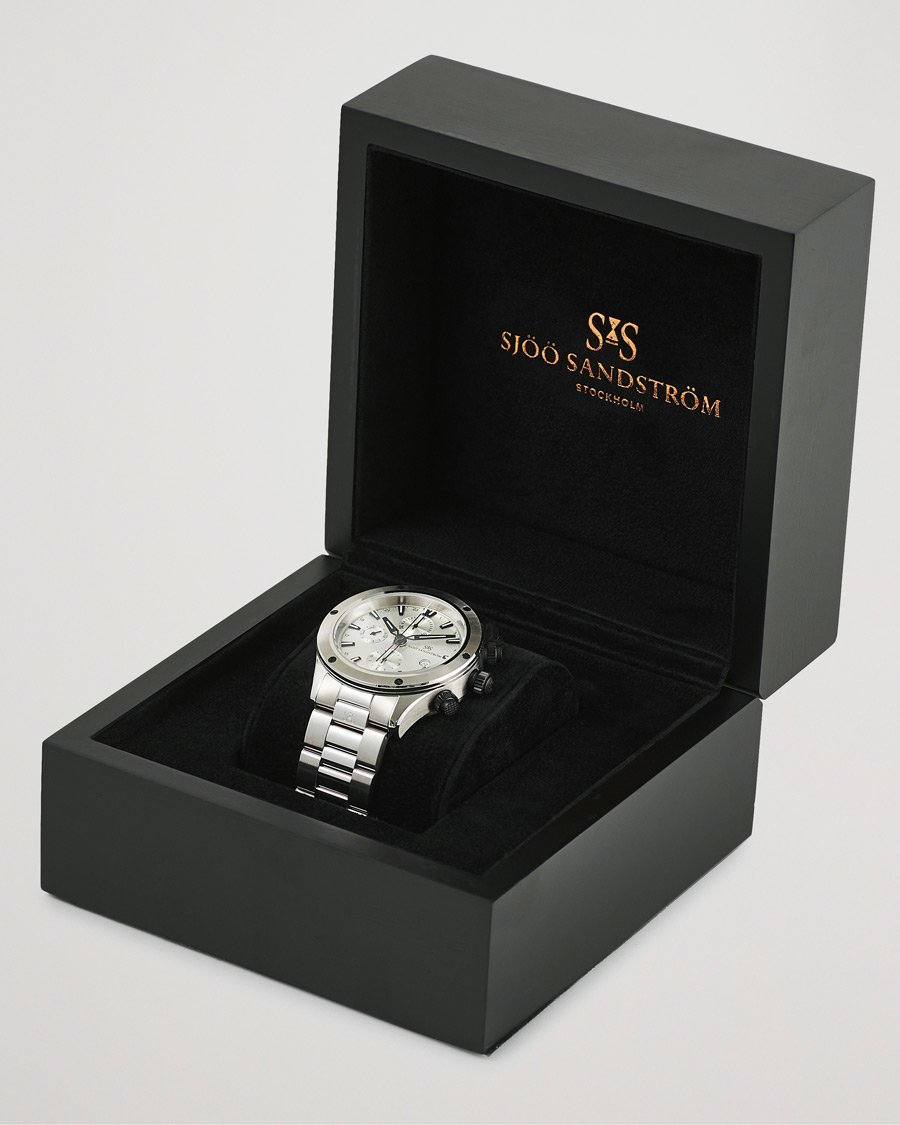 Uomini | Sjöö Sandström UTC Extreme 44,2mm White and Stainless Steel | Sjöö Sandström | UTC Extreme 44,2mm White and Stainless Steel