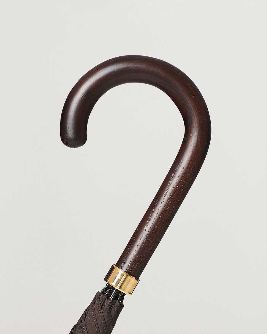 Uomini | Ombrelli | Fox Umbrellas | Polished Hardwood Umbrella Brown