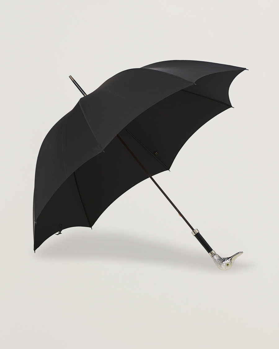 Uomini | Ombrelli | Fox Umbrellas | Silver Duck Umbrella Black Black