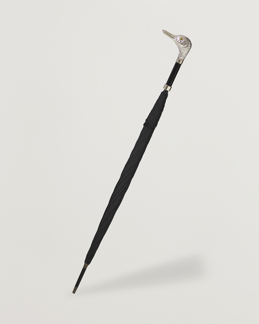 Uomini | Ombrelli | Fox Umbrellas | Silver Duck Umbrella Black Black