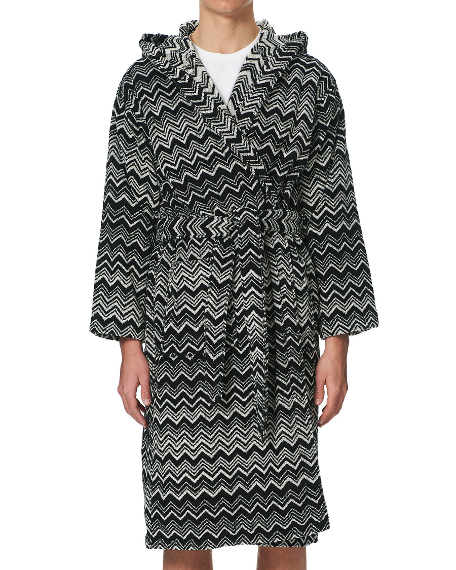 Uomini | Accappatoi & Pigiami | Missoni Home | Keith Bathrobe Black/White